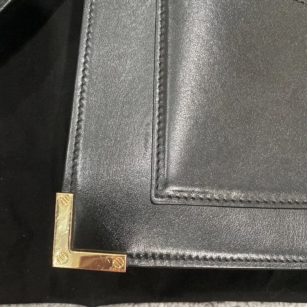 The Kooples medium black leather Emily Bag - Picture 10 of 17